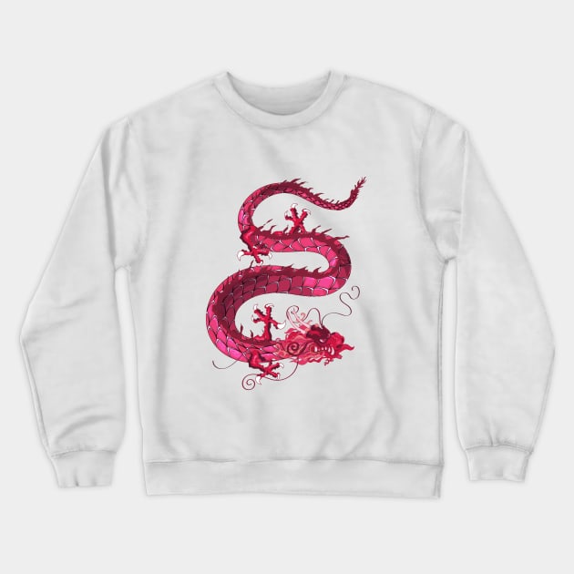 Far Eastern Dragon Crewneck Sweatshirt by nickemporium1